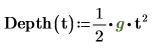user defined function depth mathcad prime