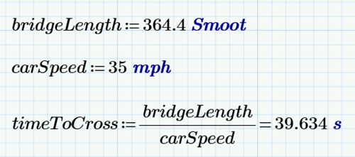 Mixed units are resolved by the calculation software