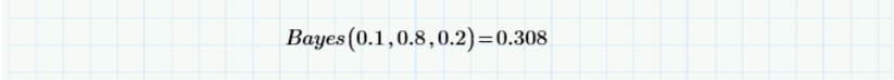 Bayes' theorem, ghosting scenario.