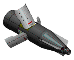 Rocket from sample worksheet, Missile Drag Brake, used in Mathcad