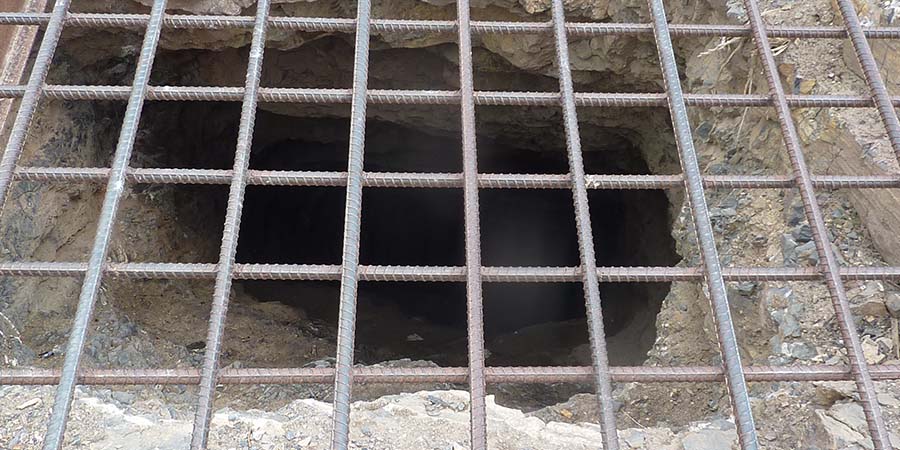 how deep does the mine shaft go