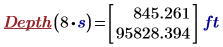 mathcad prime depth function gives two solutions