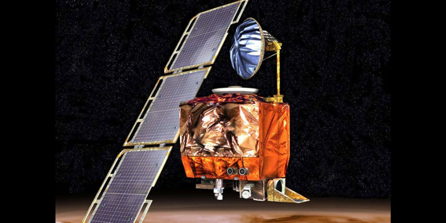 Artist's rendering of failed NASA climate orbiter.