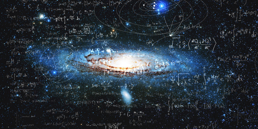 Galaxy with math.