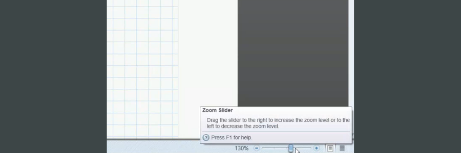 Mathcad Prime's zoom slider.