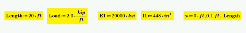 Numeric data to verify the calculated functions.