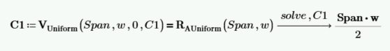 Calculation solving for the integration constant C1.